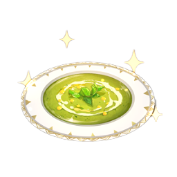 Sopa de menta y frijoles deliciosa