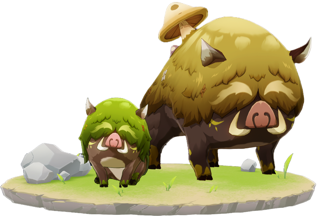 Shroomboar Genshin Impact EZRMT