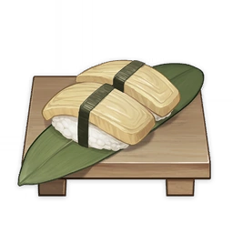 Misslungenes Vogelei-Sushi