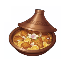 Vergoldetes Tajine