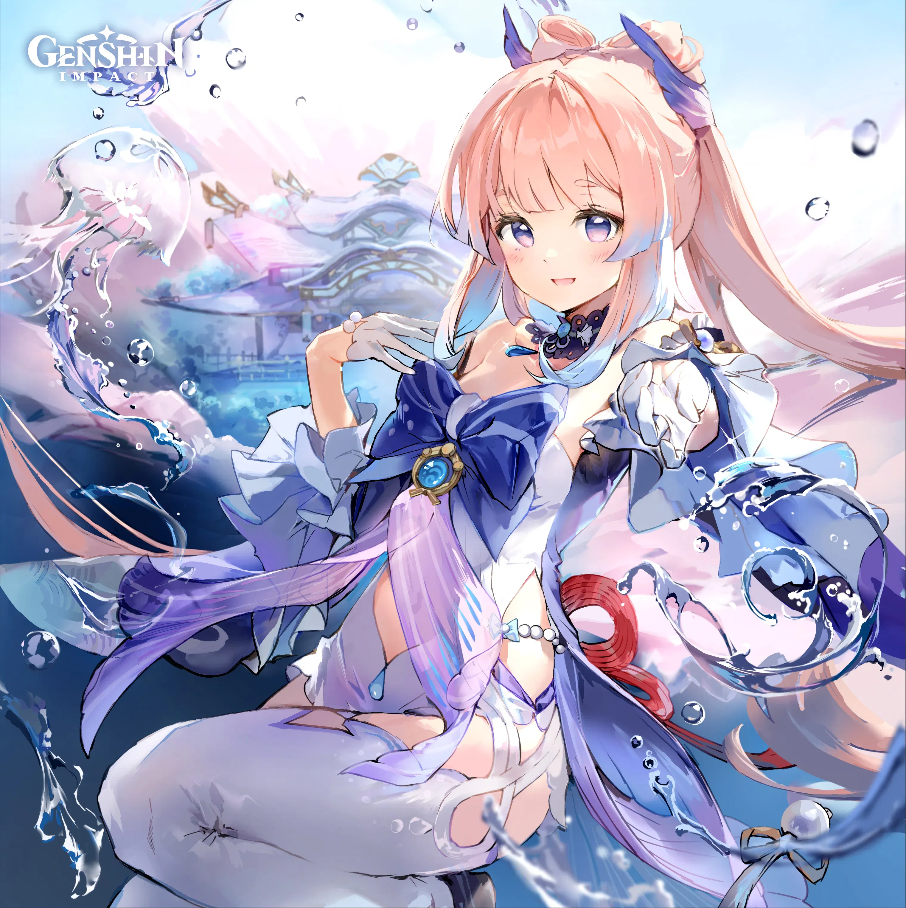 Amazon.com: G-I Sangonomiya Kokomi 1/7 Figure PVC 25CM Anime