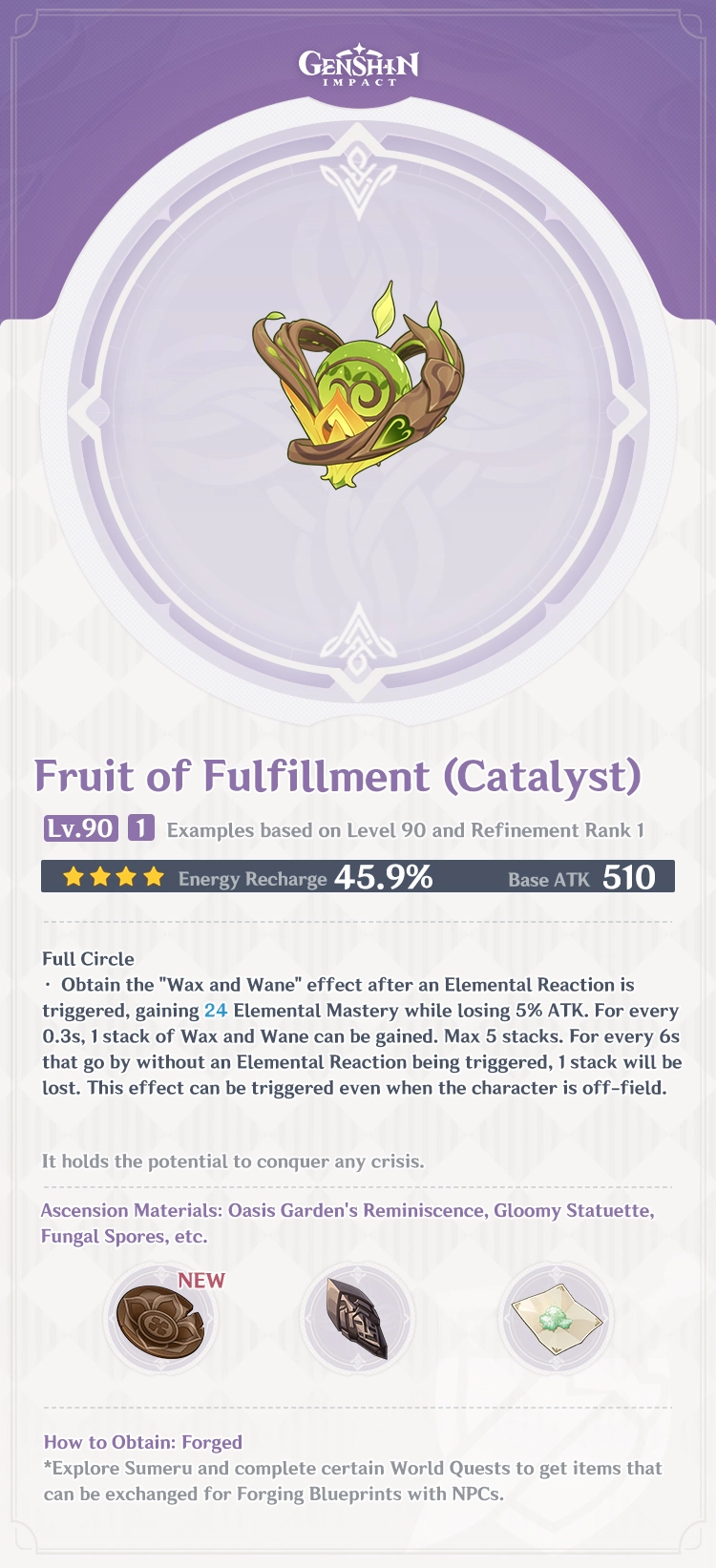 Fruit of Fulfillment Genshin Impact HoYoWiki
